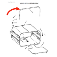Fisher and Paykel RA6102MEDS Freestanding Lower Oven Door Seal Gasket RA610MEDS