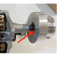 Fisher Paykel and Haier Dryer Aluminium Pulley on Motor Bearings x2