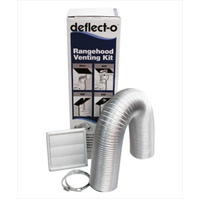 Fisher Paykel and Other Brand Dryer Ventilation Kit Rangehood Wall Vent Kit -Semi- Rigid Ducting -150MM Outlet
