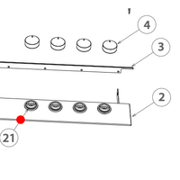 Fisher Paykel Cook Top Knob Skirt CG604DLPGB1 81384-A