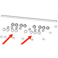 Fisher Paykel Cooktop Gas Burner Knob OR90SDBGFX2, 80808A Only, Chrome Mat Finish 575933