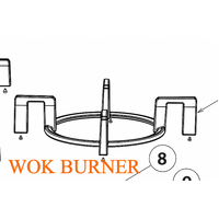 Fisher Paykel Cooktop Wok Trivet Cast Iron CG604DNGGB1, CG905DNGGB1, CG903, CG603, CG905, CG302 CG365, CG905