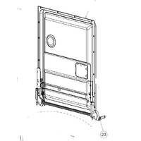 Fisher & Paykel Haier Dishwasher inner Door Lining Assembly including Hinge DW60FC2X2 DW60FC1X3