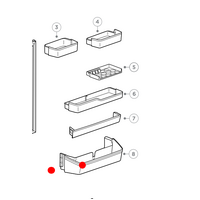 Haier Fridge Shelf Door Bottom or Bottle Shelf HRF360BDG