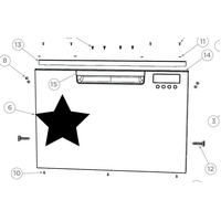 Fisher & Paykel Dish Draw Door Assy Uppr DD60DCX9 V2 81587-B
