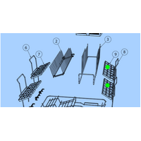 Fisher Paykel Dishdraw Dish Draw Glass Holder Right Side DD60DAW8, DD60DAX8, DD60DAW9, DD60DAX9, DD60DCW9, DD60DCX9, DD60SAX9, D