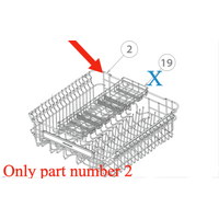 Fisher Paykel Elba Haier Dishwasher Upper Basket DW60CKW1 DW60CKX1