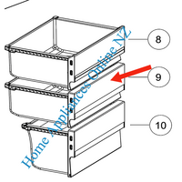Fisher Paykel Freezer Bin Middle RB60V18