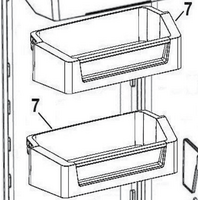 Fisher Paykel Fridge Door Mid Or Top Shelf RF522 RF523