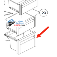 Fisher Paykel Fridge Veggie Bin 1ST From Low RX611DUX1, RX628DX1, RX628DW1