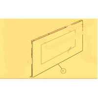 Fisher Paykel Oven Door Glass Outer External OR90SCBGX1, 89133A, 89133B Only