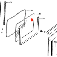Fisher Paykel Oven Door Only Inner Glass Without Frame