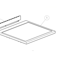 Fisher & Paykel Oven Glass Top and Frame OR60SDBSX2