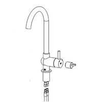 Fisher Paykel Robinhood Tap Gooseneck Single Lever ST9000W ST7001 Complete With Fittings