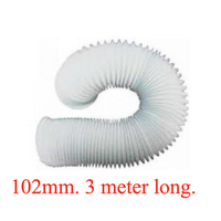 Flexi Ducting Hose Pipe 102MM 3 Meter Long for Bosch WTA2000AU and Other Brands With Clip