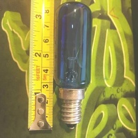 Fridge Freezer Lamp Blue 40WATT E14 Ses , 25 X 86MM