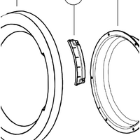 Haier Cloth Dryer Door Handle HDV40A1 HDV60E1, HDV50E1, HDV60A1, HDV70E1