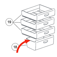 Haier Freezer Bin Lowest HRB227W, HRB227S