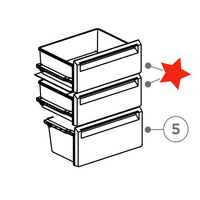 Haier Freezer Upper Or Middle Draw HRF230BW HRF230BS