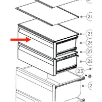 Haier Fridge 1ST Draw From Top Vegghie Draw HRF450BS2