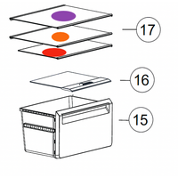 Haier Fridge 1ST Or 2ND Or 3RD Shelf From Top HRF360TW3 Ha Aa 62218-A