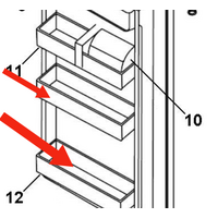 Haier Fridge Bottle Shelf Middle Or Low HFF285S HFF285W