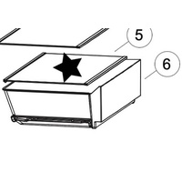 Haier Fridge Crissper Bin Or Veggie Bin Cover HRF340BW2Â HBM340SA1 HBM340WH1 HRF340BS2