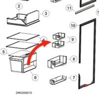 Haier Fridge Fridge Half Shelf Small Shelf