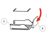 Haier Fridge Only Chiller Draw Lid HRF454TW, HRF454TS, 61250, 61251, 62193, HRF454TW2
