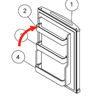 Haier Fridge Shelf On Door Top HBF130, HBF130S HBF130W, HBF130 Wh, HBF130SS