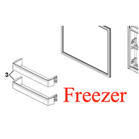 Haier Fridge Shelf On Freezer Door HRF-261FW, HRF-224FG, HRF-224FW, HRF261FW, HRF224FG, HRF224. H2MK23214066000N, *66000N