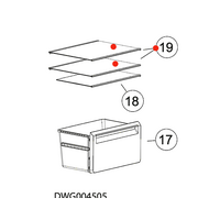 Haier Fridge Top Or Middle Shelf HRF360TW, HRF360TS , HRF360TW2, HRF360TS2, ***X00995