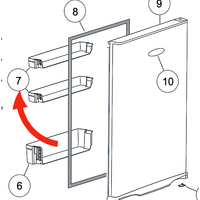 Haier Fridge Upper Shelf On Door