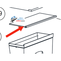 Haier Fridge Veggie Bin Cover HRZ322