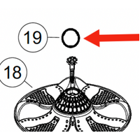 Haier Washing Machine Agitator Pulsator Middle Cap HWT90MW161388-A