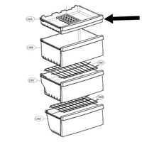 LG Freezer First Upper Draw GB-310RPL GB-310RWL