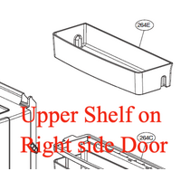 LG Fridge Door Top Shelf for Right Door GF-V708MBSL