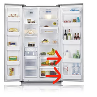 LG Fridge Side By Side Door Shelf Lower for Fridge Side 5004JS1007C