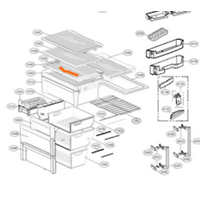 LG Fridge Sliding Shelf GB-W450UPLX