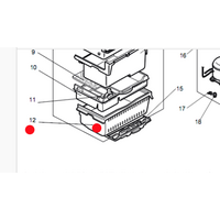 Mitsubishi Freezer Bin Lowest MRCU375P, MRCU415P, MRCU375T, MRCU415T, MRCU375U, MRCU415U, MRCU375X, ***HJ3475