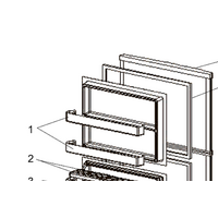 Mitsubishi Freezer Door Shelf Lower and Upper MR-385S, *66131