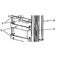 Mitsubishi Fridge Bottle Shelf Only for MR-260G, MR260G, , *W02124