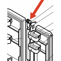 Mitsubishi Fridge Door Flapper French Door Board Heater Rot MR-EX562W MREX562W