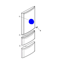 Mitsubishi Fridge Fridge Door Stainless Steel MR-C375C-STA, MR-BF290C-STA, MR-C375G-STA, a Series