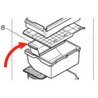 Mitsubishi Fridge Fruit Case Shelf MR-C375B, MR-C405B, MR-C375C-R, MR-C375G, **P89406