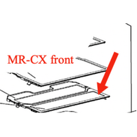Mitsubishi Fridge Glass Shelf Front CX370 CX402