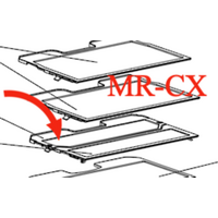 Mitsubishi Fridge Glass Shelf Rear CX370 CX402