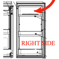 Mitsubishi Fridge Lid for Toppest Shelf Right Side Door MR-L710E-ST-A, MR-L650EH-A-ST