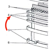 Mitsubishi Fridge Middle Or Upper Shelf Shelf MR-395J-W-A, MR-360J-W-A, MR-360M, MR-395M, MR-360J, MR-395J, G01124