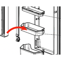 Mitsubishi Fridge Middle Shelf Both Side